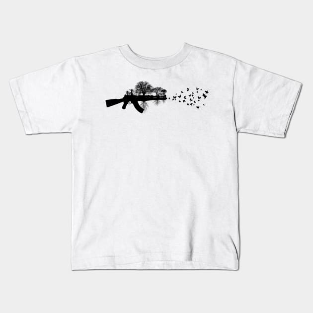 Swords to Ploughshares Kids T-Shirt by wanungara